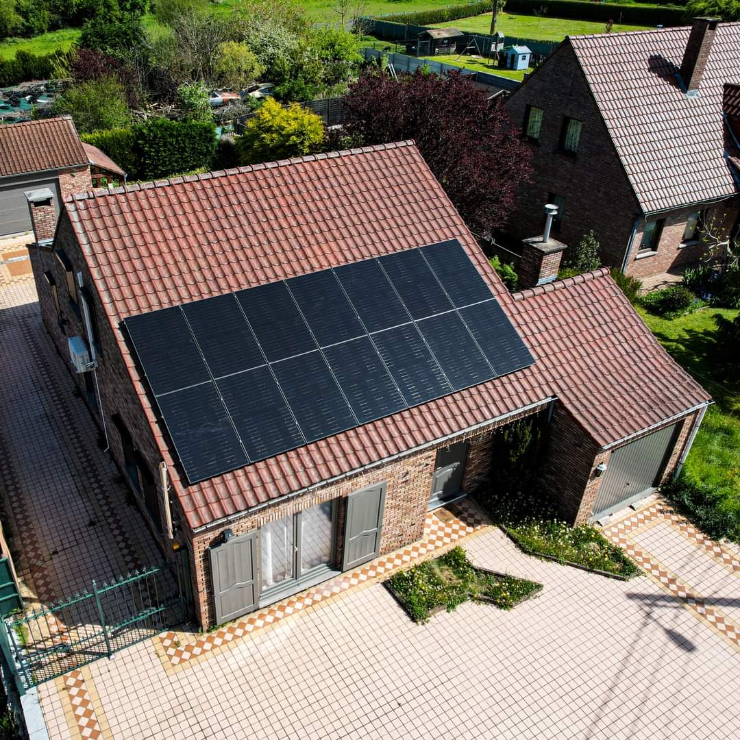 Panneaux photovoltaïque sur un maison